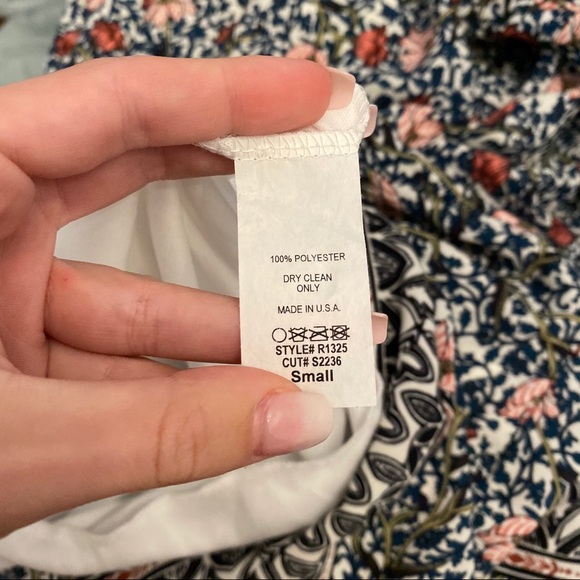 Sage Floral Lace Up Romper - Picture 6 of 6